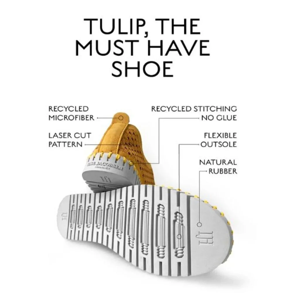 Ilse Jacobsen Hornbaek Latte Laser Cut Tulip Platform Slip-On, SZ 39 (US 8.5-9)